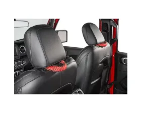 Quadratec Red Paracord Headrest Grab Handle Pair for Jeep Gladiator | Wrangler 2018-2021